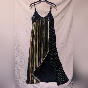 UO Ava High-Slit Midi Slip Dress